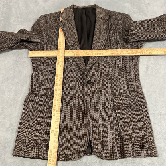 80s Levis Western Wear Blazer Jacket Men Medium Chest 22 Business PeaCoat Office - Picture 4 of 14